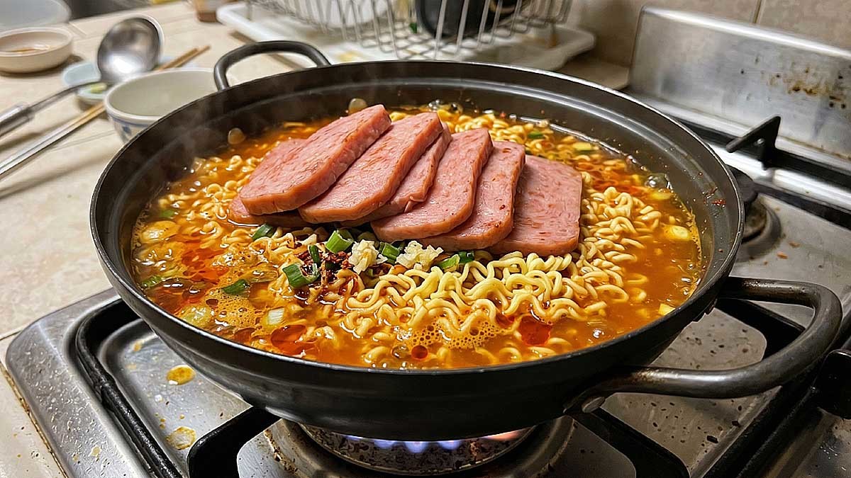 라면과 햄. / 위키트리