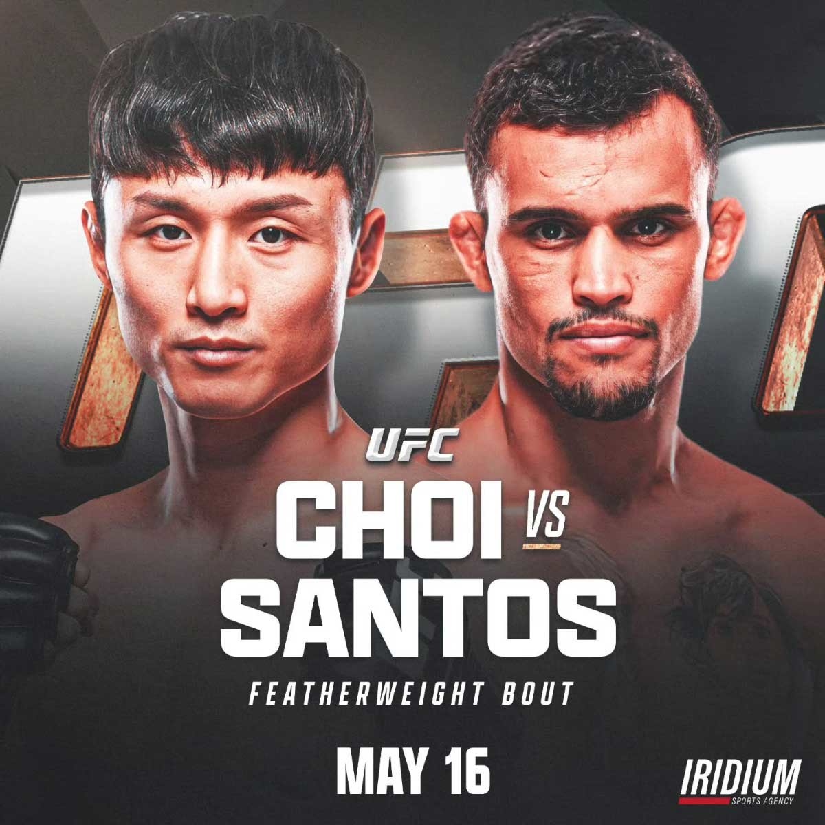 UFC Fight Night 276 최두호 산토스 경기 포스터. / UFC