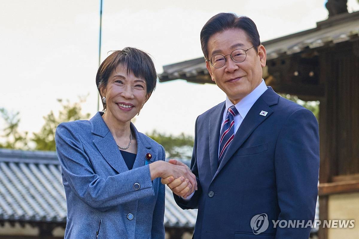 호류지 방문한 한일 정상 / 공동취재 제공·연합뉴스 자료사진
