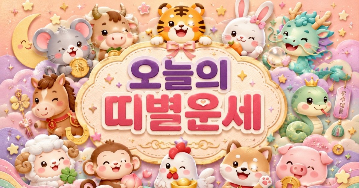 5월 29일 12띠 운세, 뱀띠·원숭이띠는 행운 받지만 소띠·돼지띠는 주의