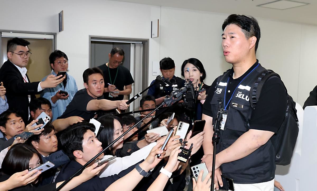 삼성그룹 초기업노동조합 삼성전자지부 최승호 위원장. / 뉴스1