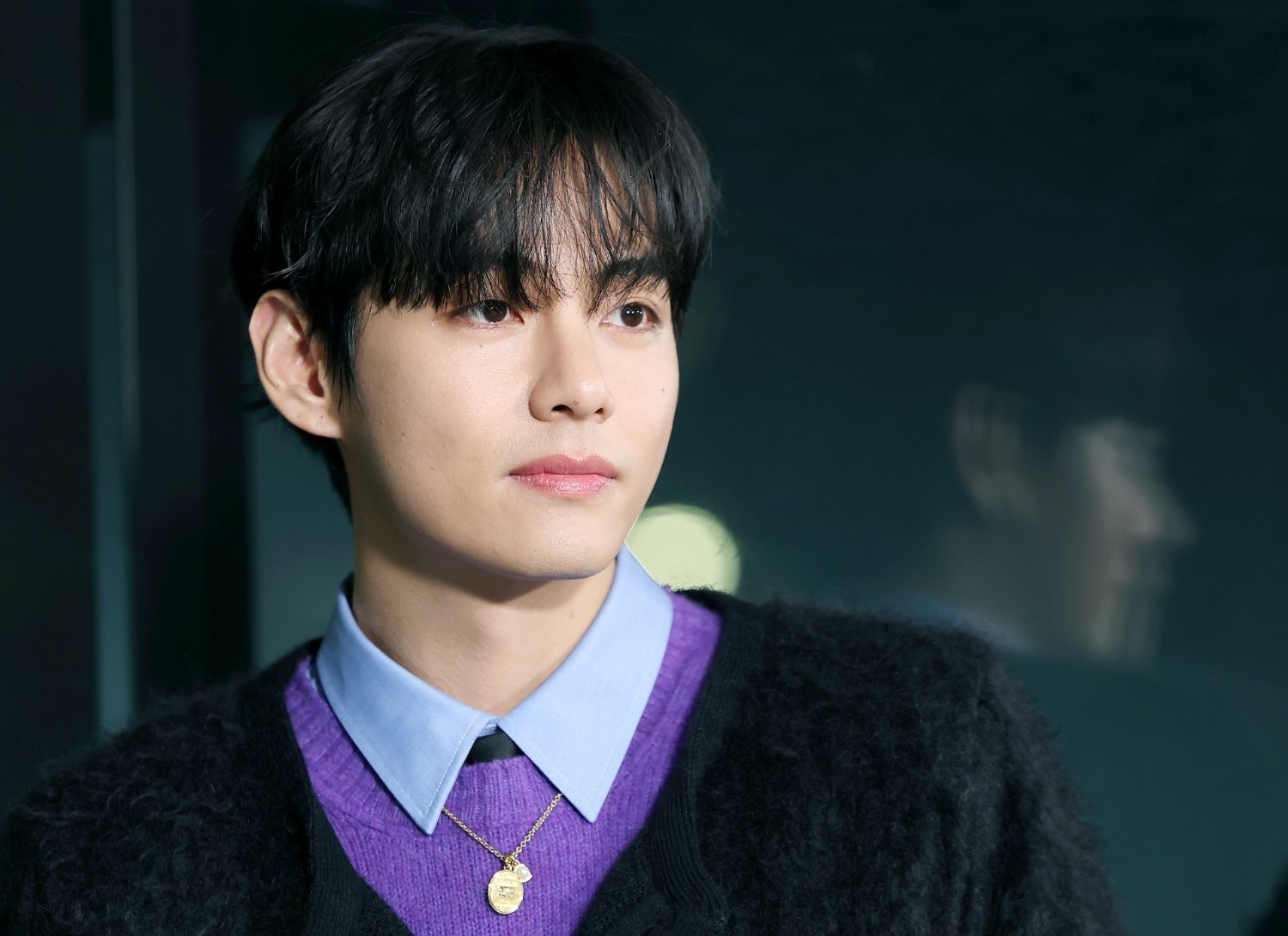 BTS V Posing for a Photo / News1