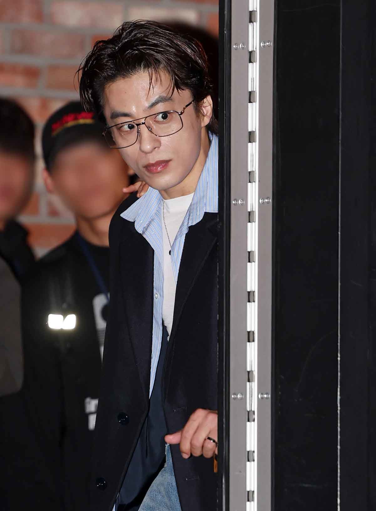 배우 구교환이 20일 서울 용산구 CGV용산아이파크몰에서 열린 영화 '군체' 기자간담회에 참석하고 있다. / 뉴스1