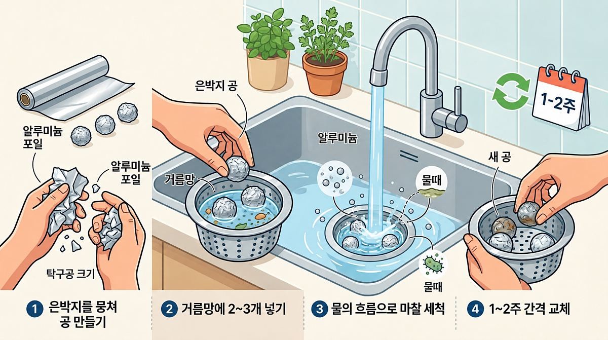 [삽화] 은박지 활용법. AI 제작.