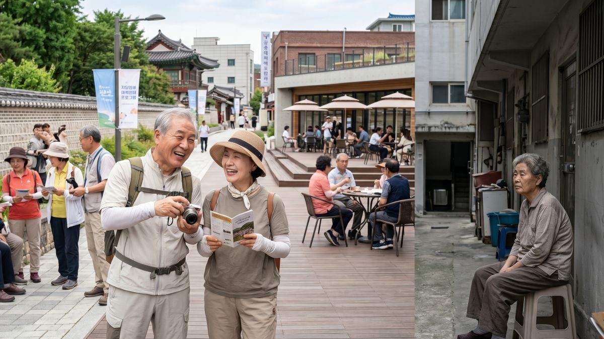 지출보다 경험에 가치를 두는 습관의 삶과 그렇지 못한 삶. 기사 내용 토대로 AI툴 활용해 제작한 자료사진.