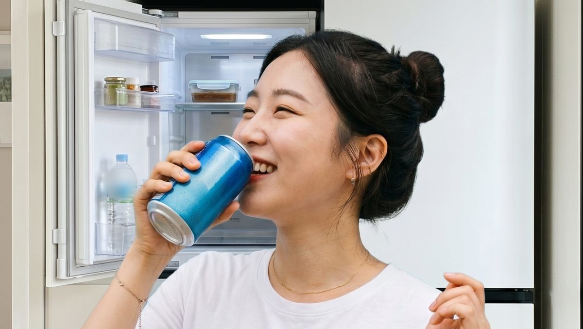캔을 따려는 손. AI가 생성한 자료사진.
