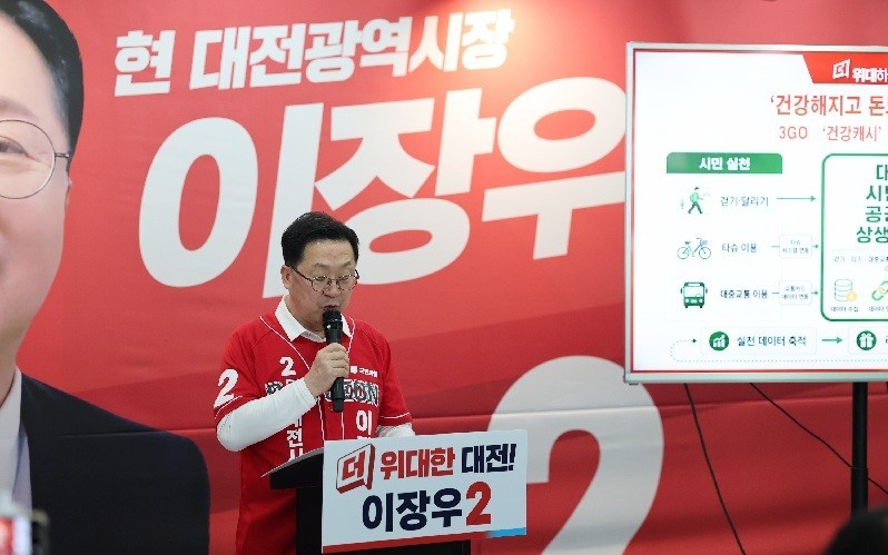 “걷고 버스 타면 월 4만원”…이장우 ‘건강캐시’ 공약