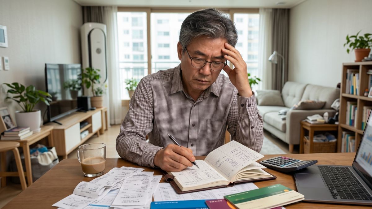 '은퇴 후 재정 관리는...' 기사 내용 토대로 AI툴 활용해 제작한 자료사진.