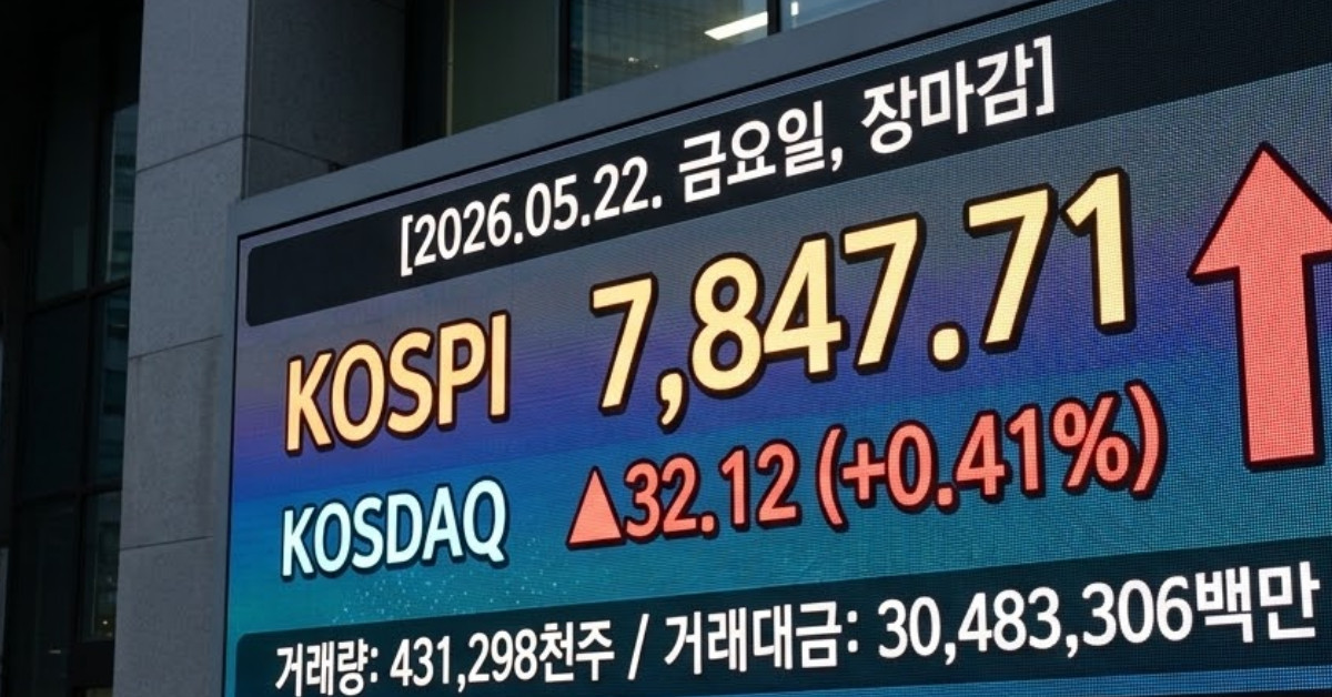 코스피 7847.71 안착…오늘 완승을 거둔 대형 반도체는?