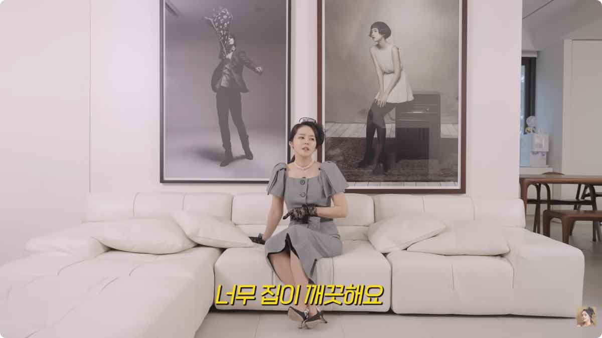 한가인 집 내부 모습. / 유튜브 채널 '자유부인 한가인'