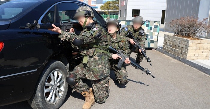 10일 오전 육군 3군단 예하 강원 양양군 양양과학화 예비군 훈련장에서 예비전력 정예화를 위한 올해 첫 예비군 훈련이 실시되고 있다. (육군 3군단 제공, 재판매 및 DB 금지) 2025.3.10/뉴스1