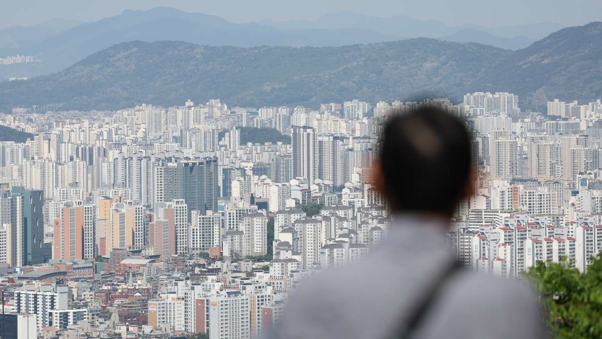 남산에서 바라본 서울 시내 아파트 단지 모습. / 뉴스1