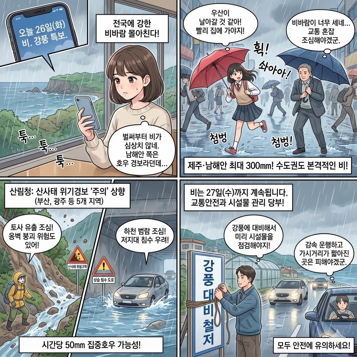 기사의 이해를 돕기 위한 AI 4컷 만화
