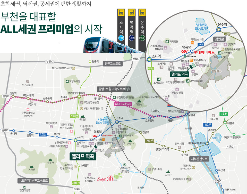 엘리프 역곡 입지환경 / 엘리프 역곡