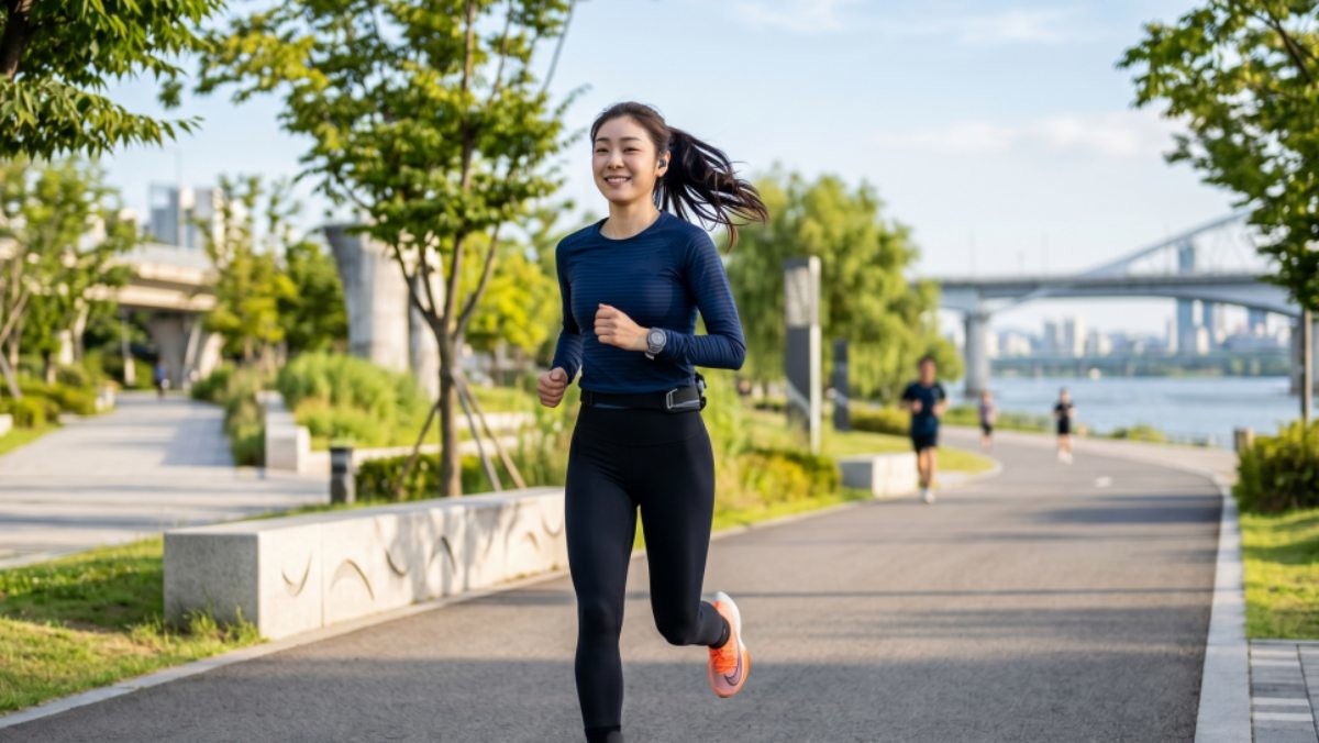 스포츠웨어를 입고 러닝하는 사람. 기사 이해를 위해 AI가 생성한 자료사진.