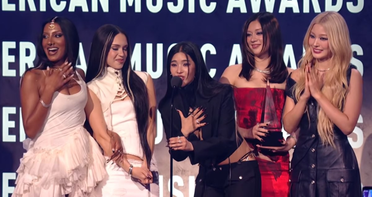 신인상 수상한 캣츠아이 / 유튜브 'American Music Awards'