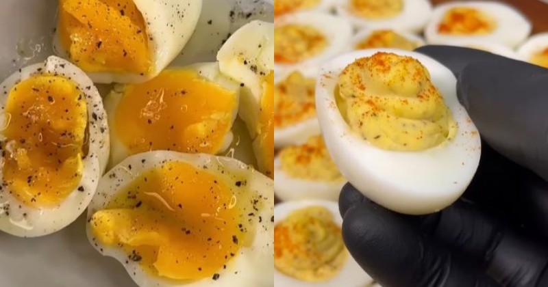 천연 위고비 달걀 와 deviled eggs 모습 / 냠냠부부레시피 , Kroger 유튜브