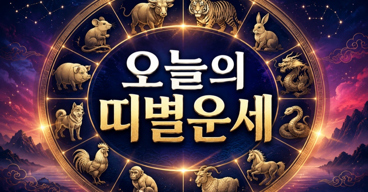 6월 4일 쥐띠부터 돼지띠까지 12지지 운세 공개, 당신의 띠는?
