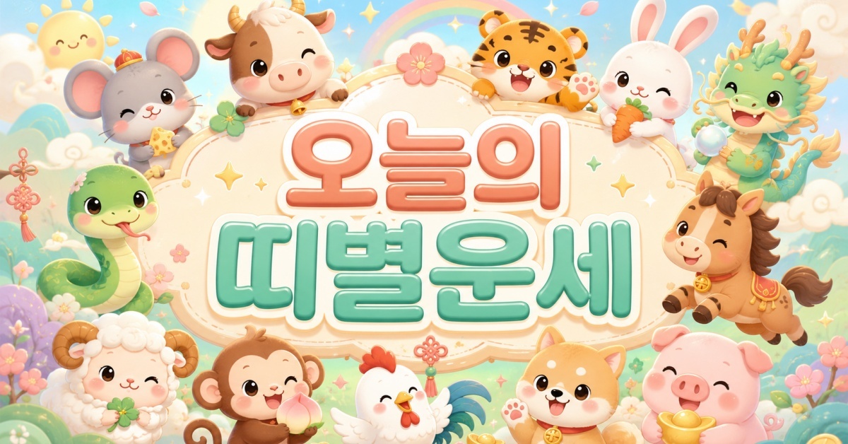 6월 6일 띠별 운세 대공개, 쥐띠·뱀띠는 침묵이 답이다 (+운세)