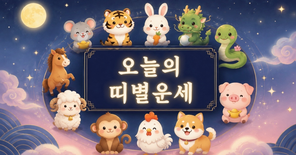 6월 19일 12지지 운세 변화, 띠별로 대박과 손실 갈린다