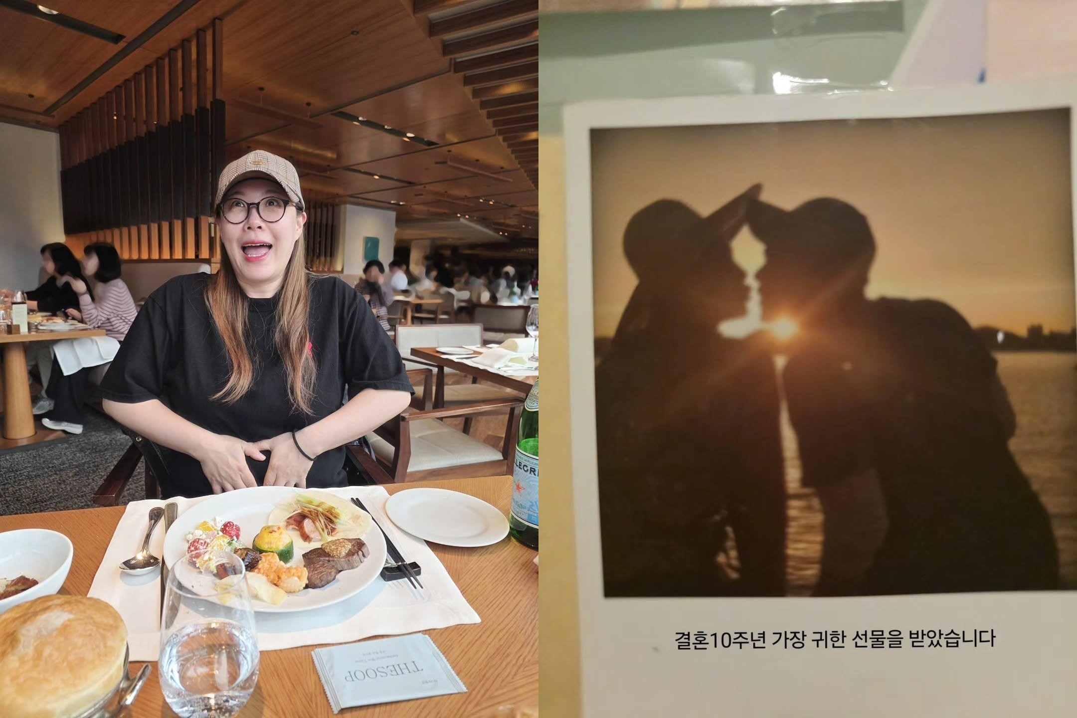 (왼쪽부터) 이희경과 그의 부부 자료사진. / 이희경 인스타그램