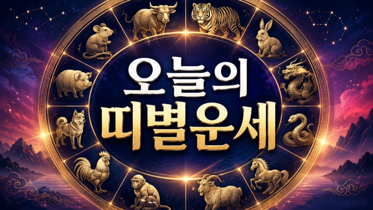 띠별운세 (AI로 생성한 이미지).