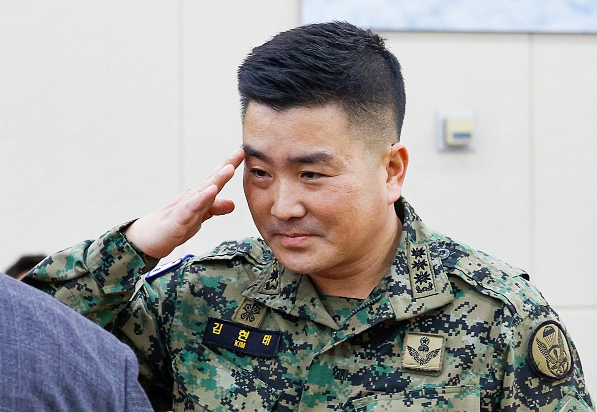 한 남성, 계양을 출마한 김현태 향해 '손가락 욕설'…고소장 접수 