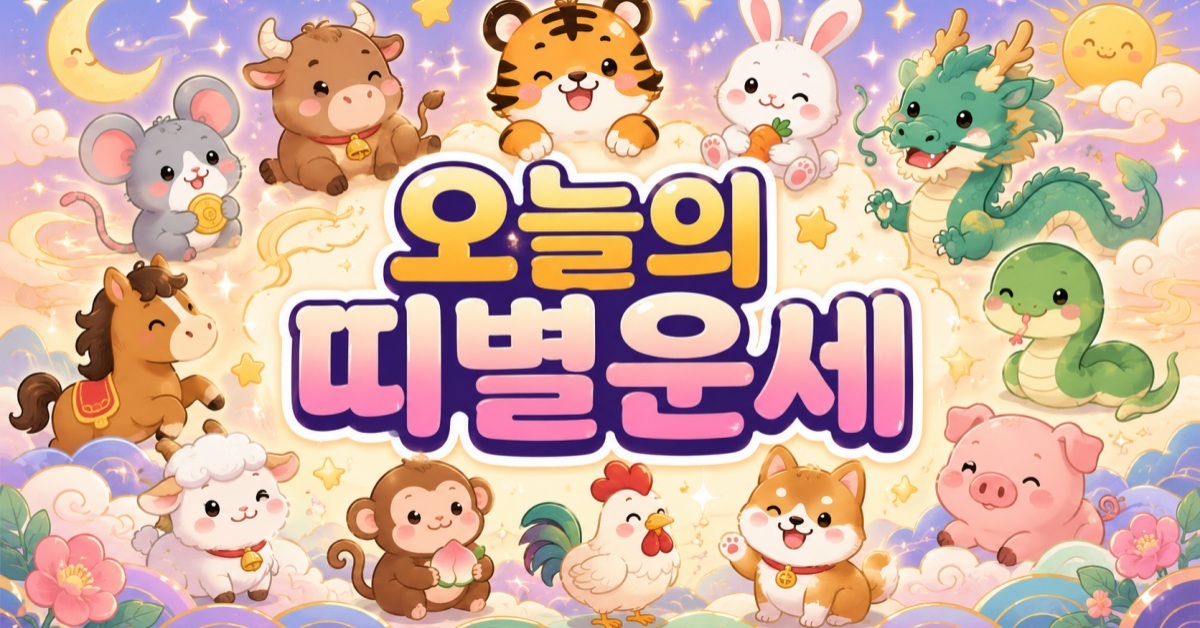 6월 25일 12띠 운세 대공개, 당신의 띠는 상승장 vs 주의보?