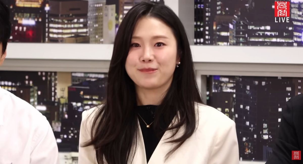 '나는 솔로' 31기 라이브 방송에 참석한 순자. / 유튜브 '촌장엔터테인먼트TV'