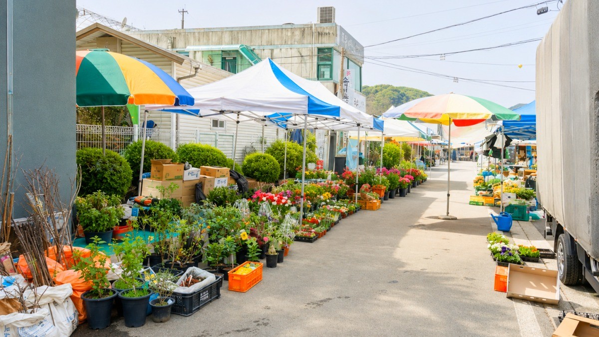 영월 주천시장. / 대한민국 구석구석, AI