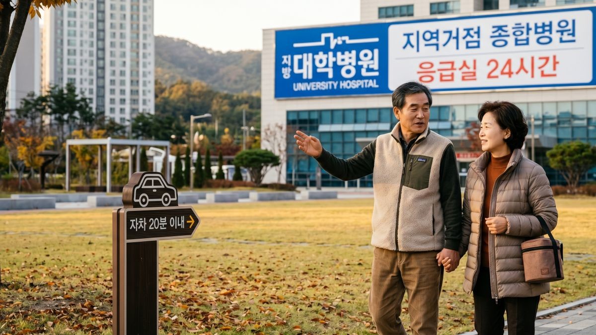 대학병원 인근에 거주하는 중년의 삶. 기사 내용 토대로 AI툴 활용해 제작한 자료사진.