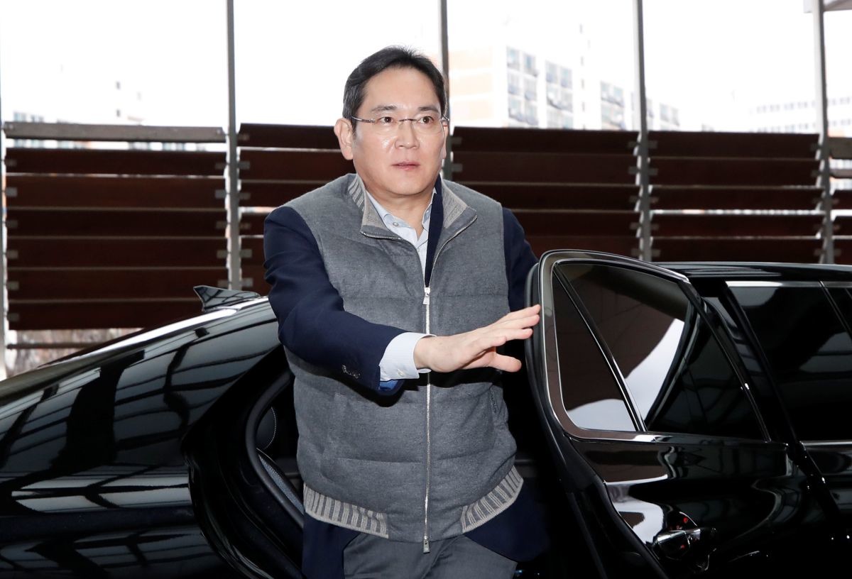 평소 패딩 조끼를 자주 입는 이재용 회장. / 뉴스1