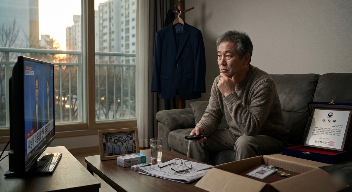 은퇴 후 은퇴 증후군을 겪는 60대 AI 이미지 / 위키트리