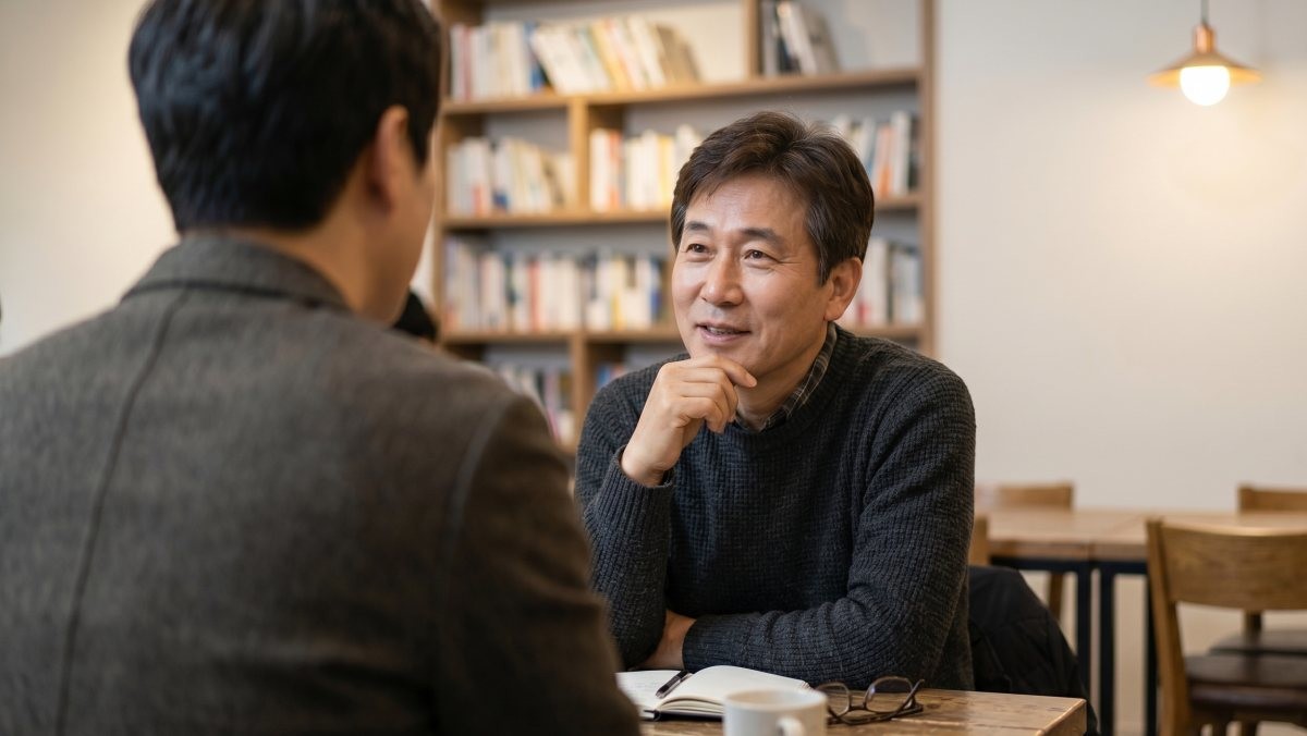 상대의 말을 경청하는 모습. AI가 생성한 자료사진.
