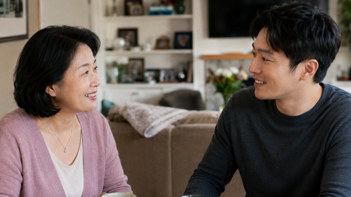 부모와 자식. AI가 생성한 자료사진.