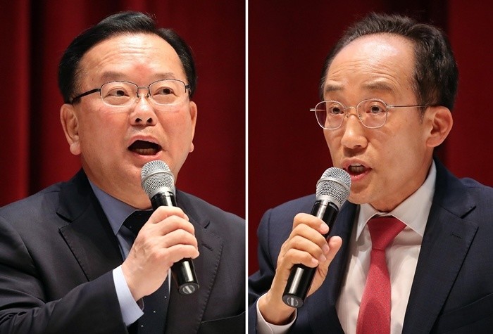 대구 시·도지사 김부겸 더불어민주당 후보, 추경호 국민의힘 후보 / 뉴스1