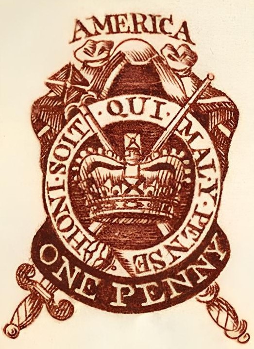 One penny stamp