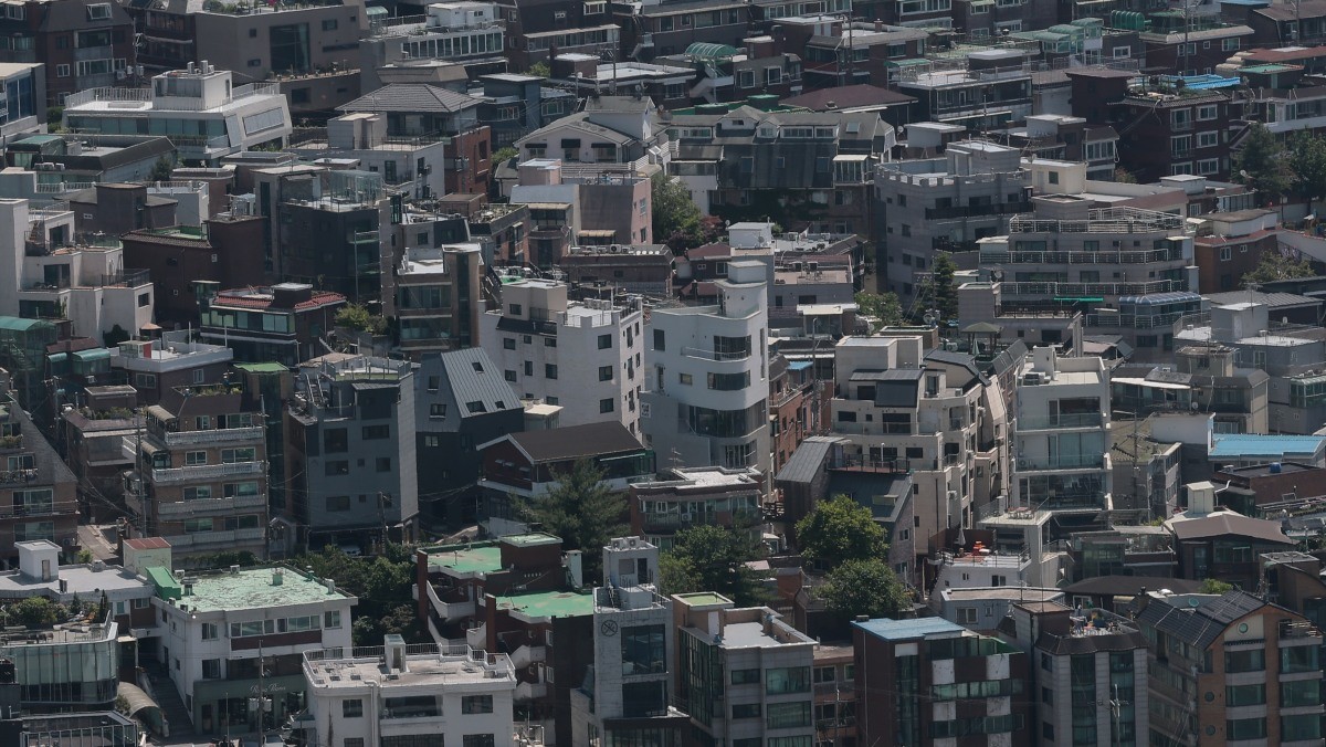 남산에서 바라본 서울 빌라 밀집 지역 모습. / 뉴스1