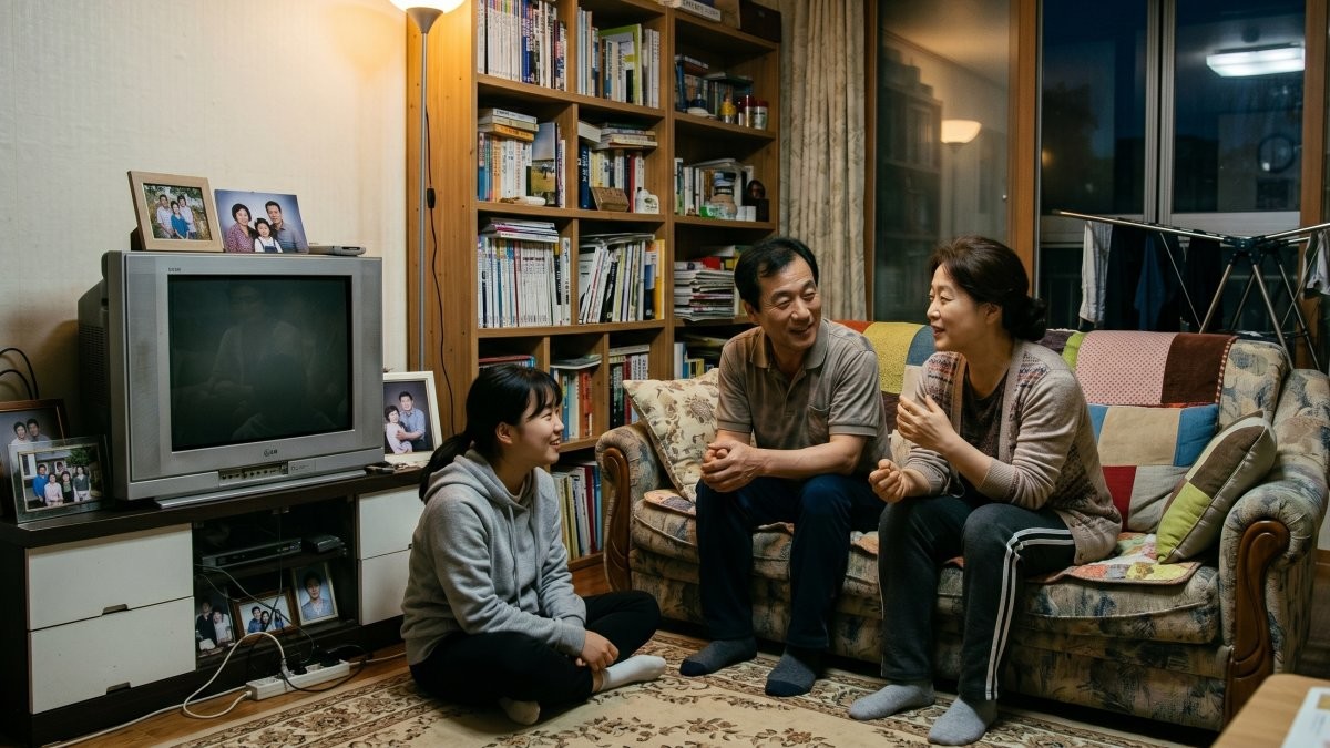 완벽한 부모의 모습이 아이에게 울림을 주는 게 아니다. '우리 부모님도 참 힘든 시절이 있었지만, 정직하게 땀 흘려 이겨내셨지.' 이 기억 하나가 자녀의 인생에서 나침반이 된다. 기사 내용 토대로 AI툴 활용해 제작한 자료사진.