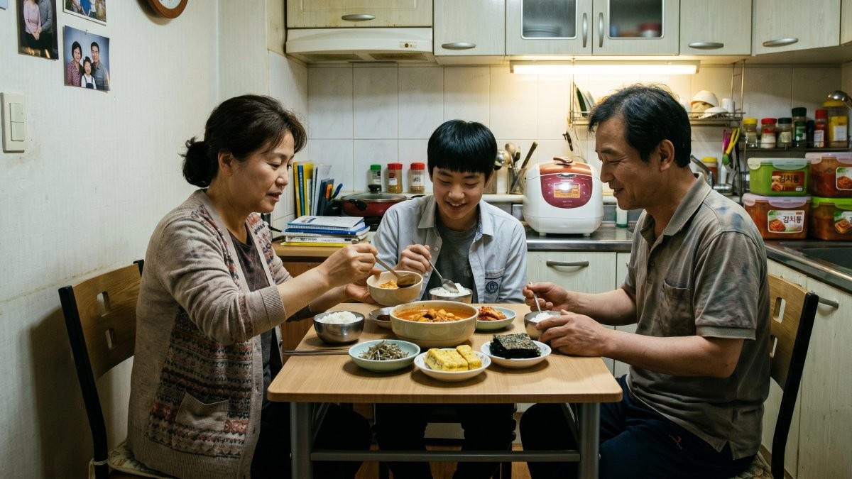 부모가 서로의 말에 귀를 기울이는 모습. 갈등이 생겼을 때 고함 대신 대화로 풀어가는 모습. 상대방을 함부로 대하지 않는 모습. 이 일상의 장면들이 아이에게는 최고의 관계 교과서가 된다. 기사 내용 토대로 AI툴 활용해 제작한 자료사진.