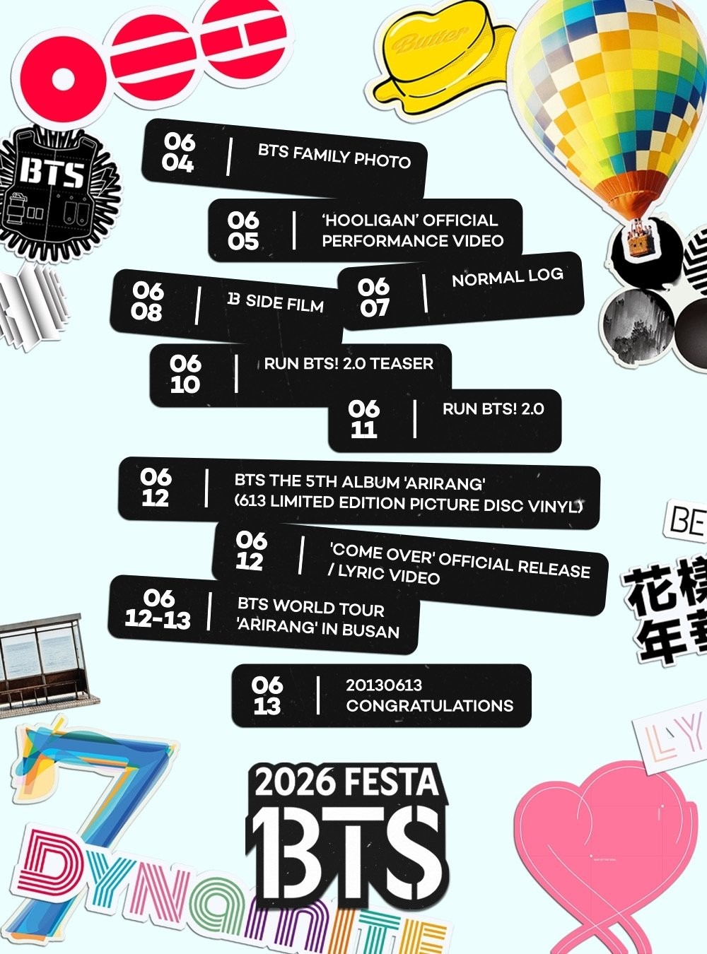 BTS FESTA poster / BigHit Music