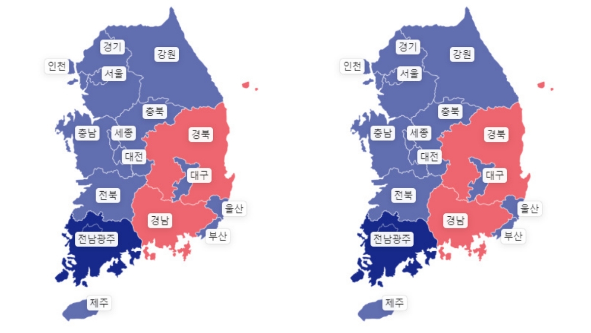 제9회 전국동시지방선거 시도지사 정당판세…개표현황·유력 당선인은?