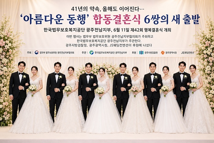“결혼식 한 번 못 올린 부부들에게 희망을”…41년 이어온 사랑의 울림, 6쌍의 특별한 출발