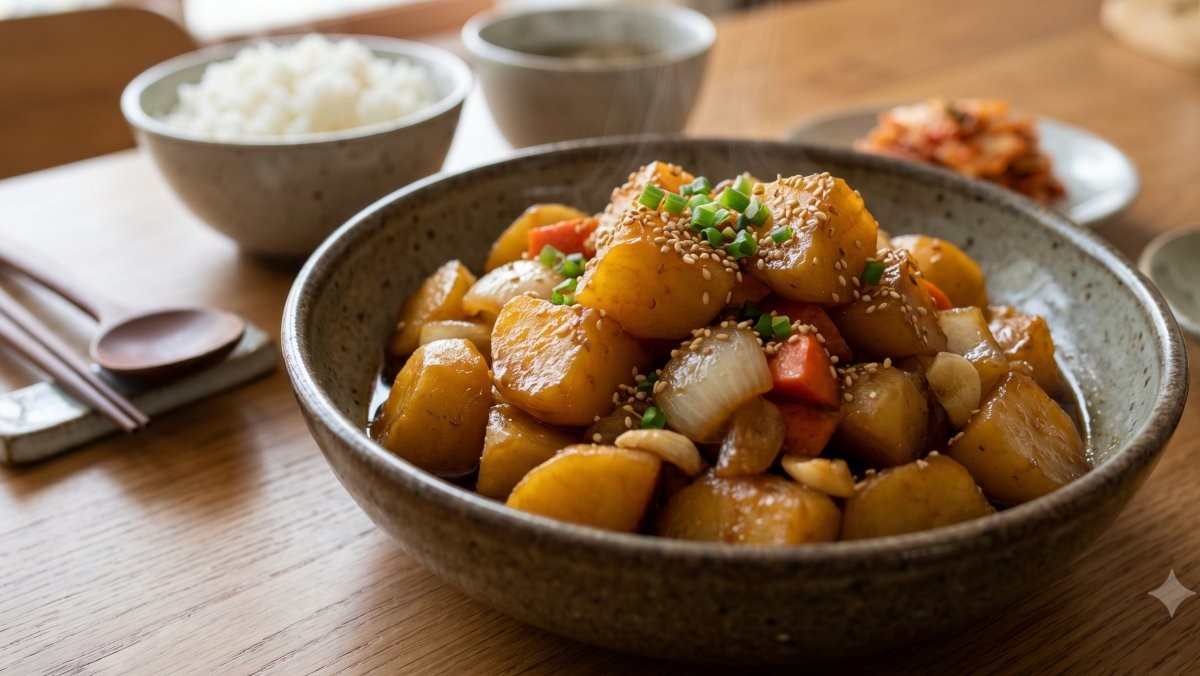감자 조림 (AI로 제작)