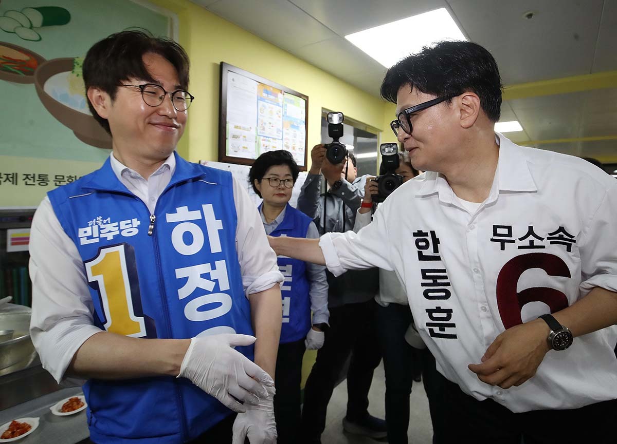 하정우, 개표율 22.87% 상황에서 한동훈 16.14%p 차로 압도