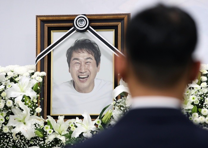 고 유상철 전 인천 유나이티드 감독의 영정 사진 / 뉴스1