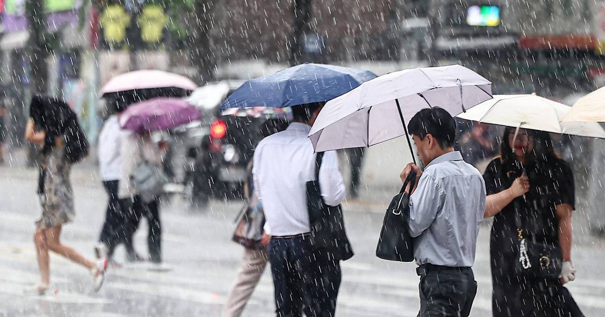 출근길 우산 꼭 챙기세요…전국 곳곳 비, ‘이 지역’엔 요란한 소나기