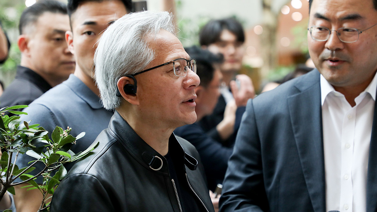 현대차그룹 사옥을 방문한 젠슨 황 엔비디아 CEO. / 권혁재 PD