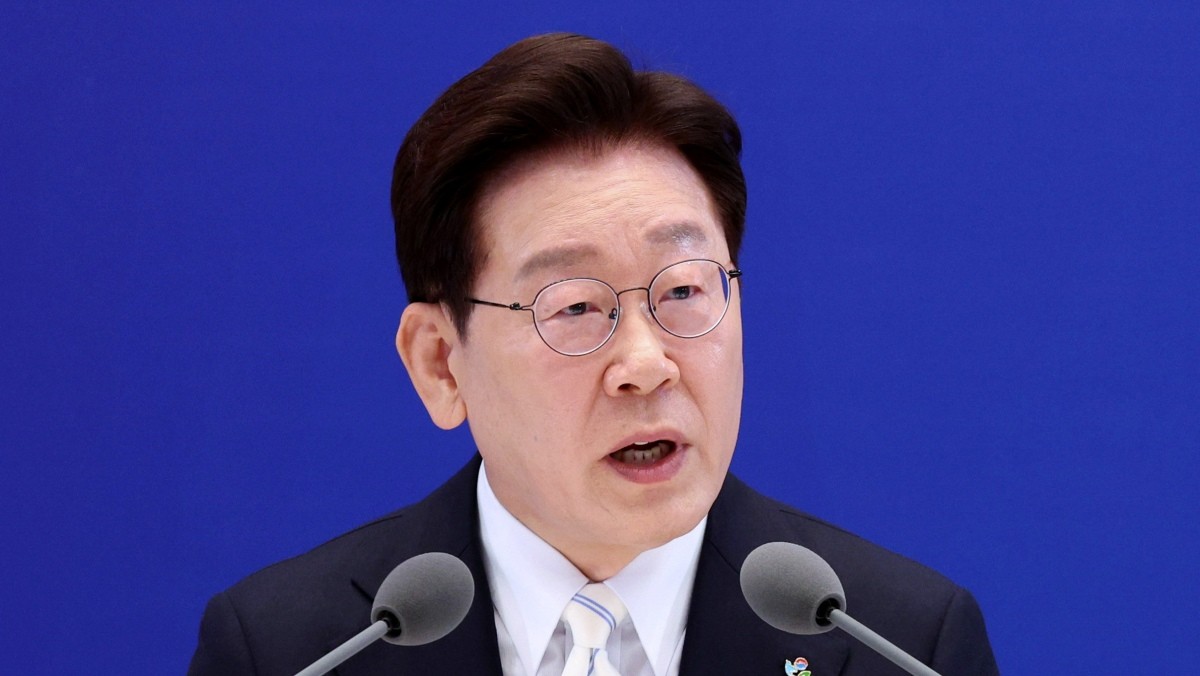 이재명 대통령이 8일 청와대 영빈관에서 열린 취임 1주년 기자회견에서 발언하고 있다 / 뉴스1