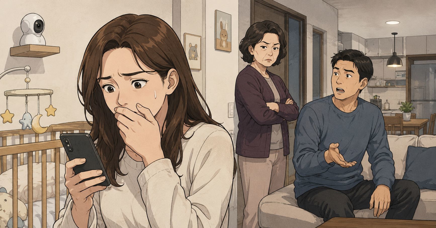 “온갖 스킨십 다했는데... 시모가 6개월간 CCTV로 아기방 본 사실을 알게 됐습니다”